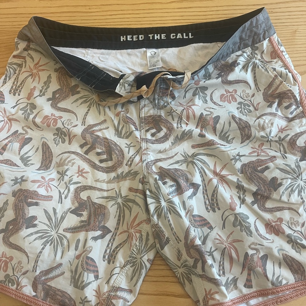 Men's Tropical Swim Shorts - Multicolor